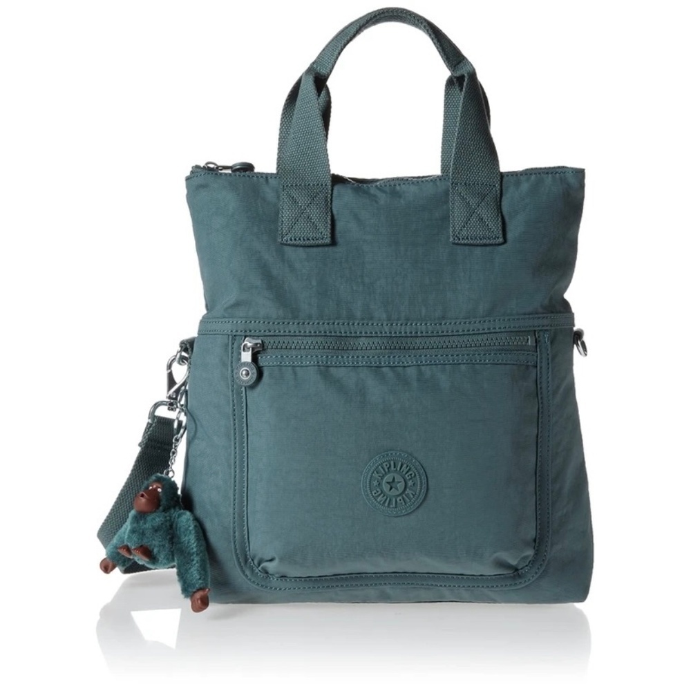 EUC Kipling Eleva Convertible Crossbo Bag in Light Aloe Tonal Green Carried Once